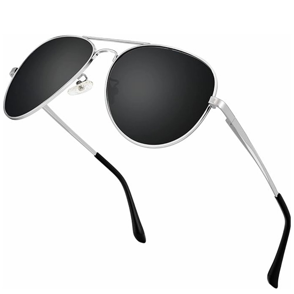 Fashion Polarized Pilot Aviation Sunglasses Men Women Purple Lens Metal Frame Custom Logo Shades Sunglasses For Unisex