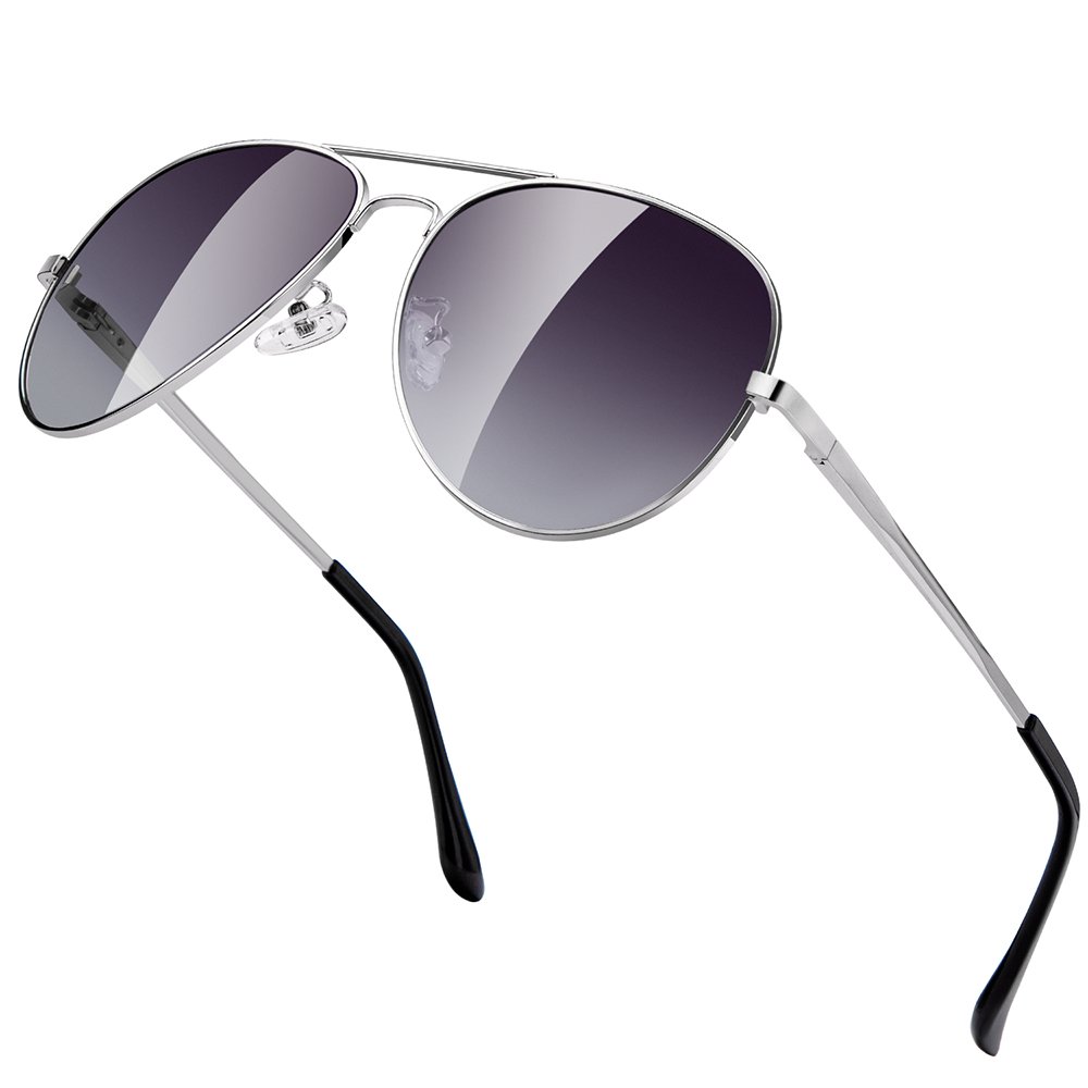 Fashion Polarized Pilot Aviation Sunglasses Men Women Purple Lens Metal Frame Custom Logo Shades Sunglasses For Unisex