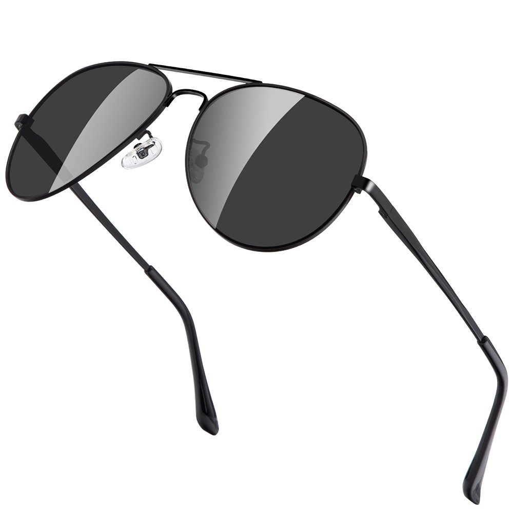 Fashion Polarized Pilot Aviation Sunglasses Men Women Purple Lens Metal Frame Custom Logo Shades Sunglasses For Unisex