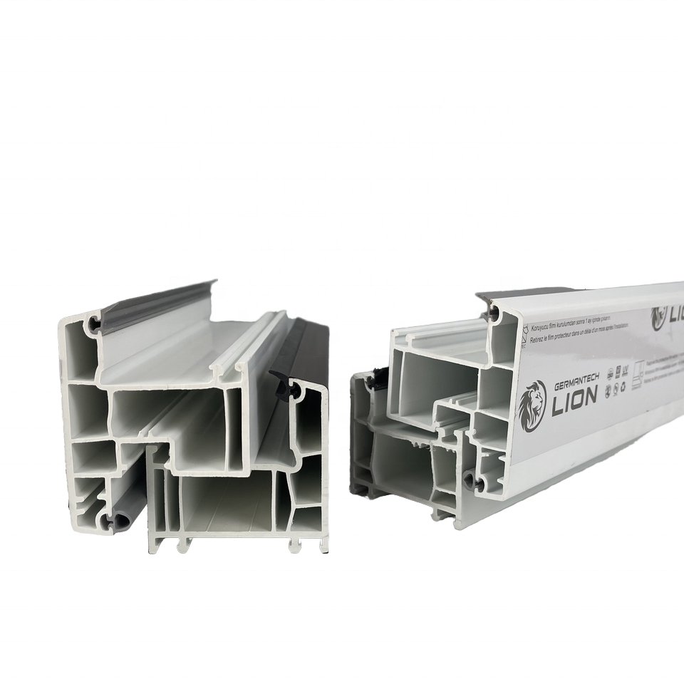 All Types of PVC Window Profile/UPVC Plastic Frame for European-Style Casement Window and Door Moulding for Building