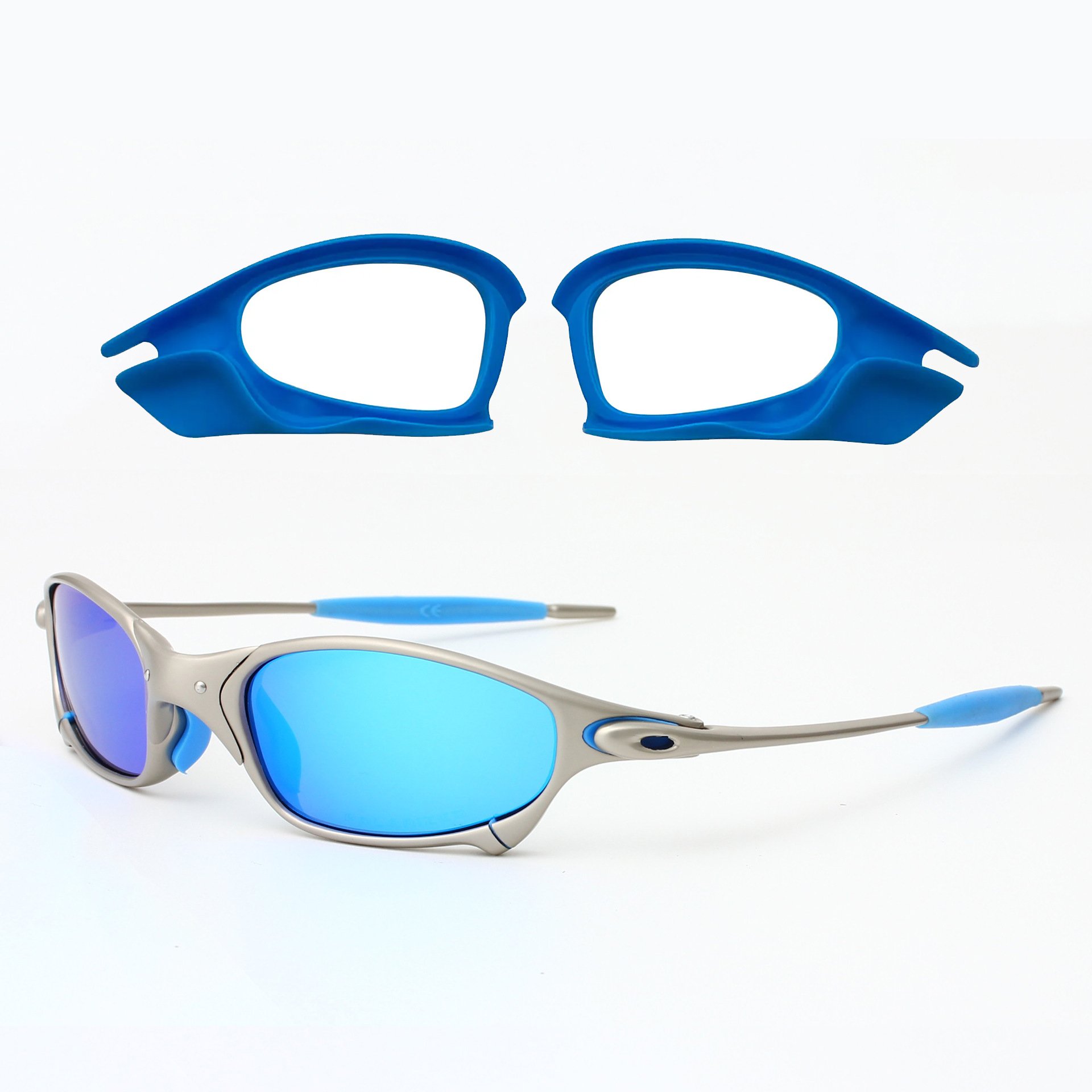 Assorted color Soft Rubber Side Blinder shield For Juliet X metal Sport Sun Glasses UV400 Sideburn eye Glasses