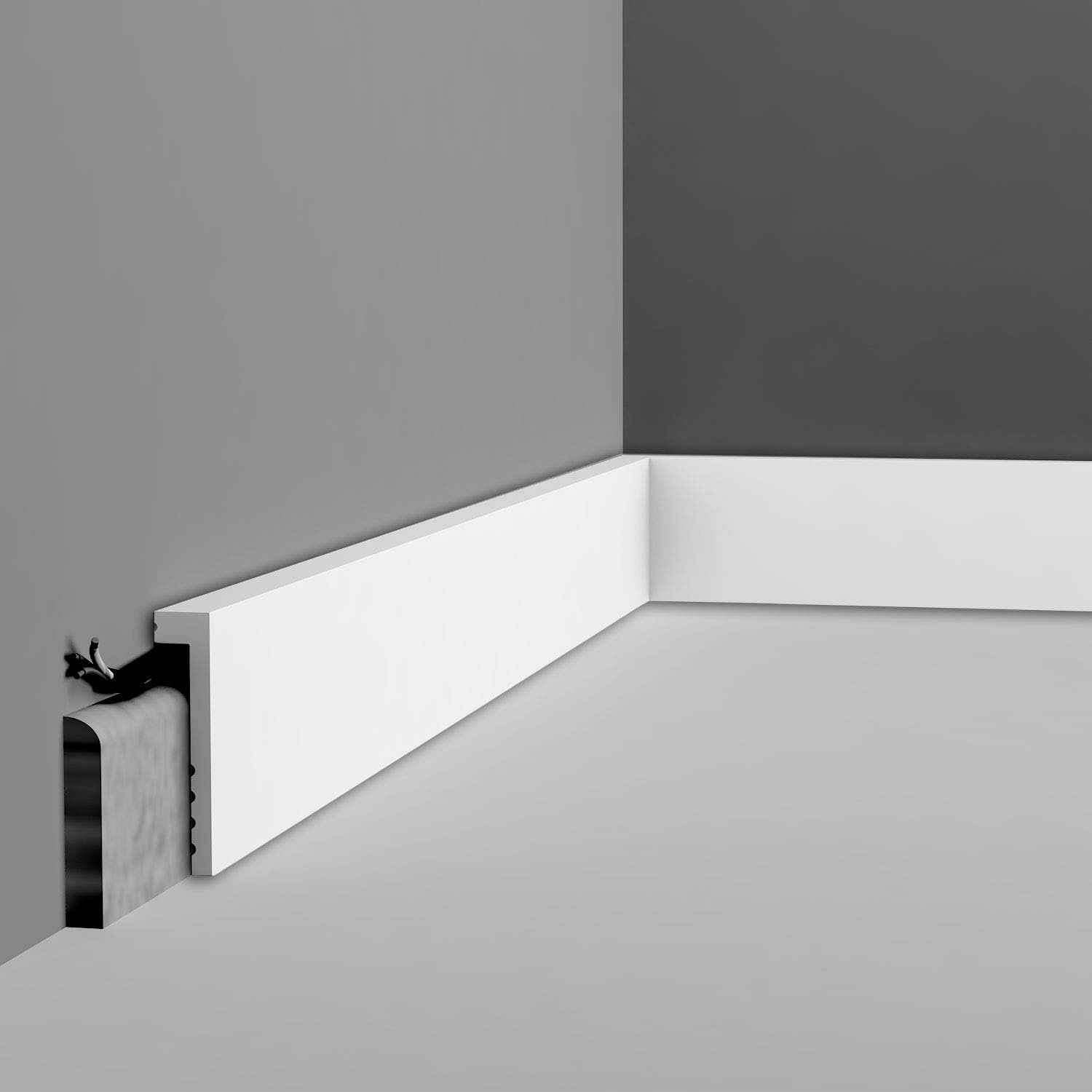 White Primed Wholesale Cheap White Primed MDF building material 0.62 in. T x 3.3 in. W x 94.5 in. L Base Molding