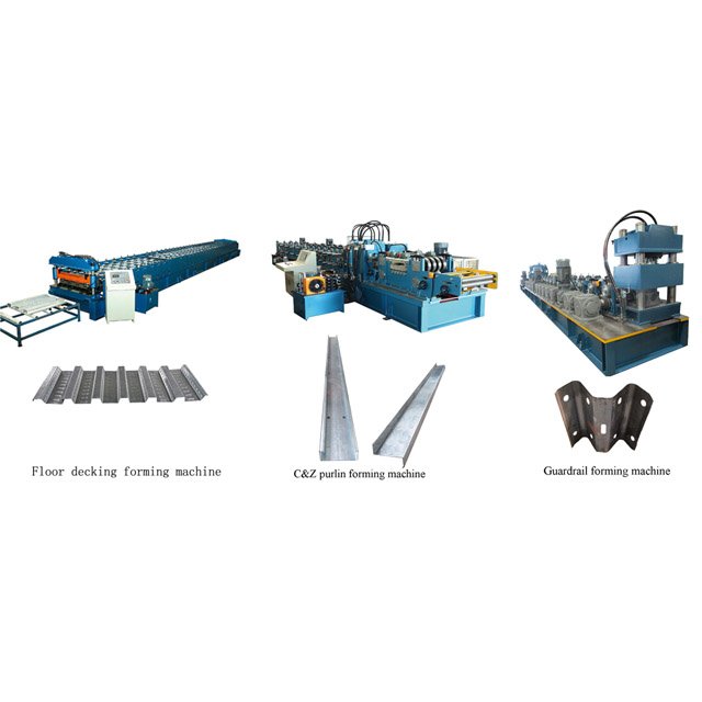 Quick size change building material CZ purlin zinc color roof roll forming machine China
