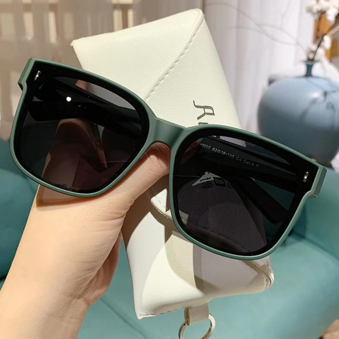 sunglasses 2024 polarized large frame tac fashion high quality fit on sun glasses for myopia driving clicp on sunglasses