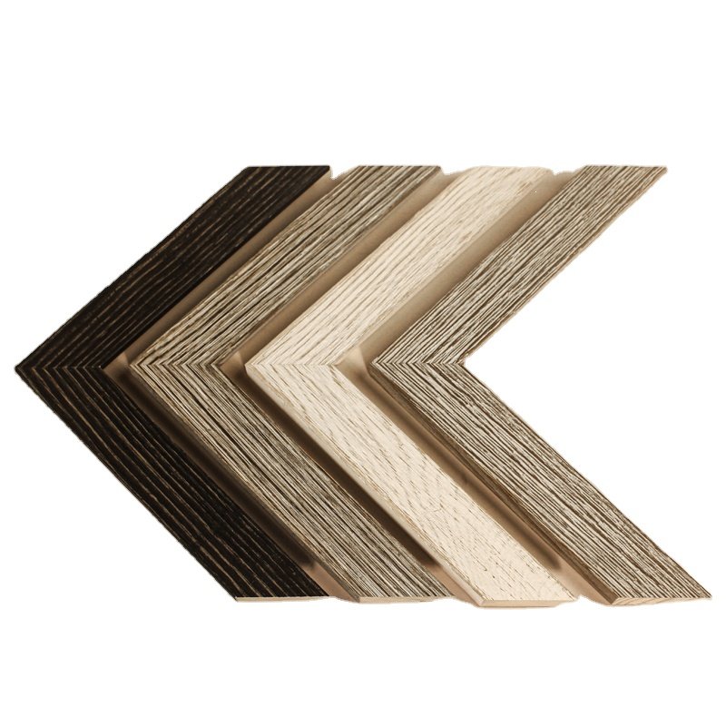 Factory Wholesale Distressed Wood Moulding Rustic Solid Wooden Decorative Picture Photo Frame Moulding