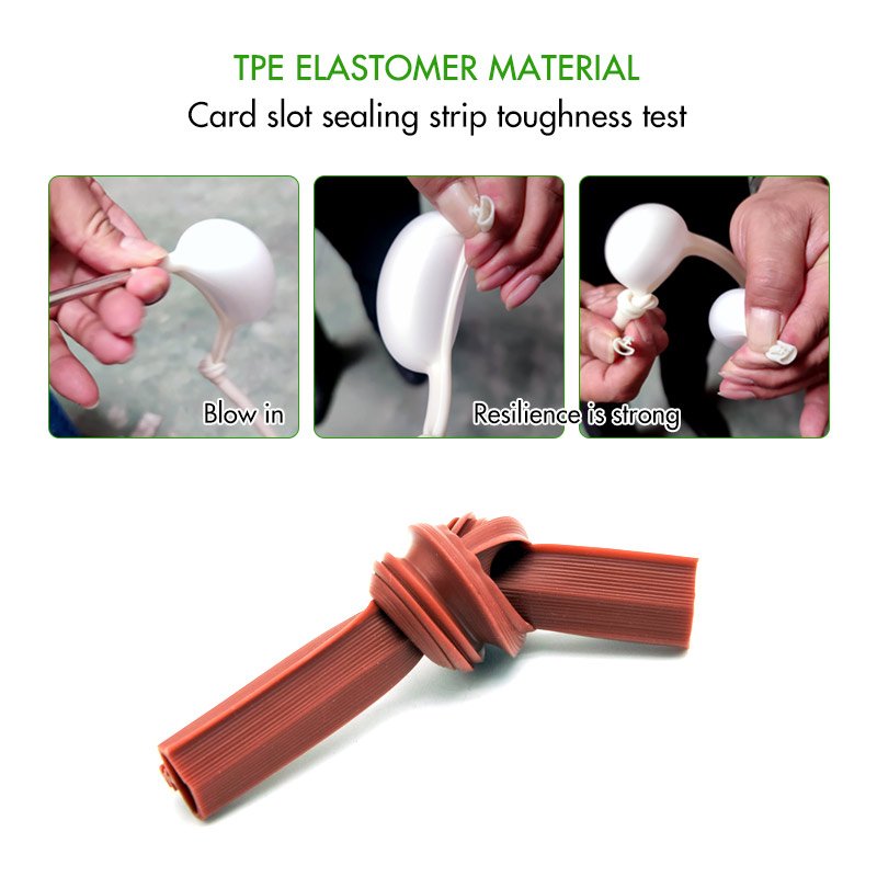 TPE silicone rubber slot window wooden door frame soundproof dustproof sealing strip