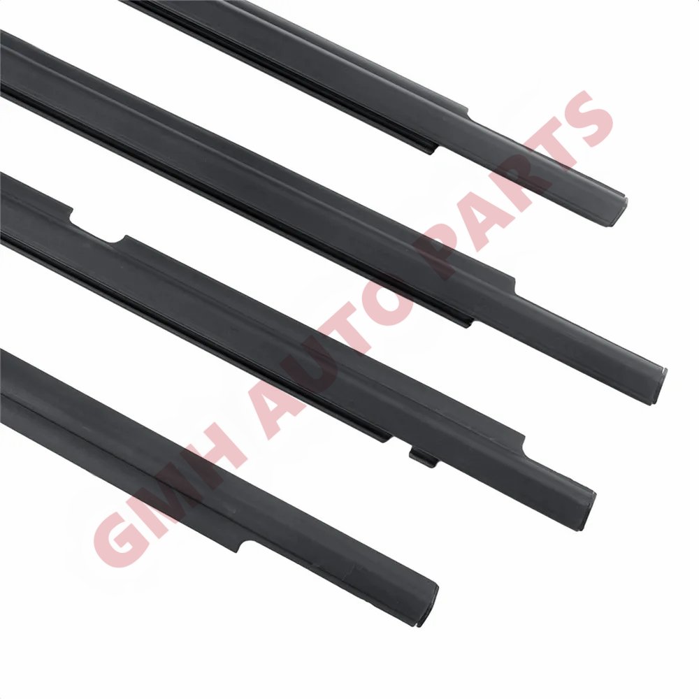 Black Chromed Plastic Trim Car Outside Window Moulding Weatherstrip Seal Belt for Toyota Corolla 2003-2008