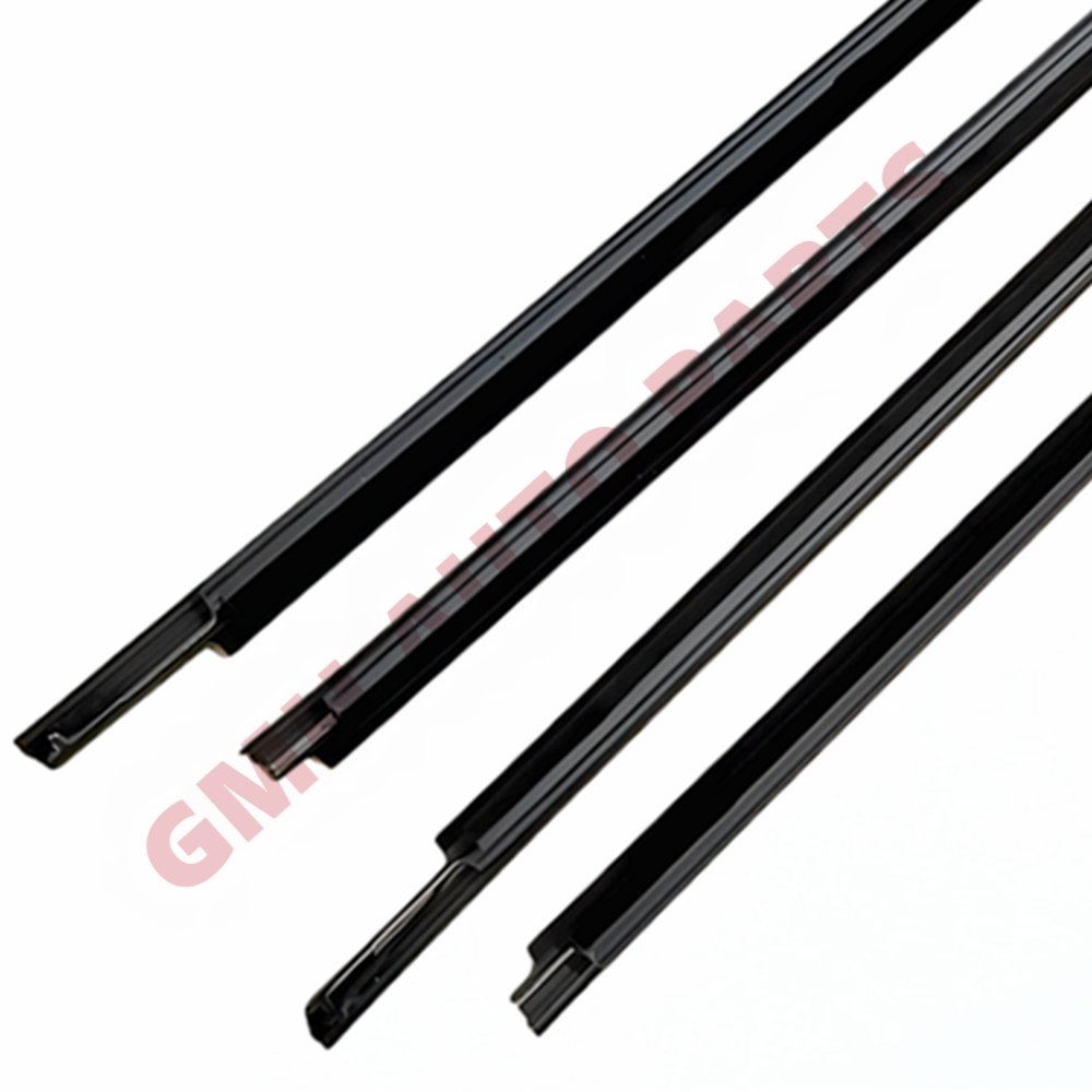 Black Chromed Plastic Trim Car Outside Window Moulding Weatherstrip Seal Belt for Toyota Corolla 2003-2008