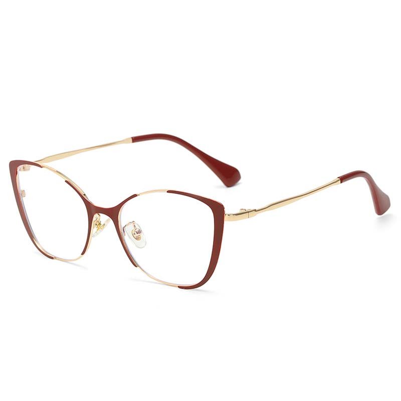Fashion Women Anti Blue Glasses Cat Eye Glasses Frame Retro Hight Quality Luxury Computer Eyeglasses
