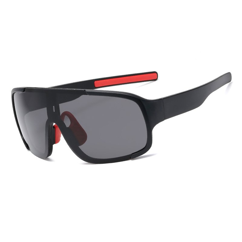 Custom UV400 Windproof PC Sport Sunglasses for Cycling Outdoor Bicycle Driving and Running with Red Glass Lenses Custom Logo
