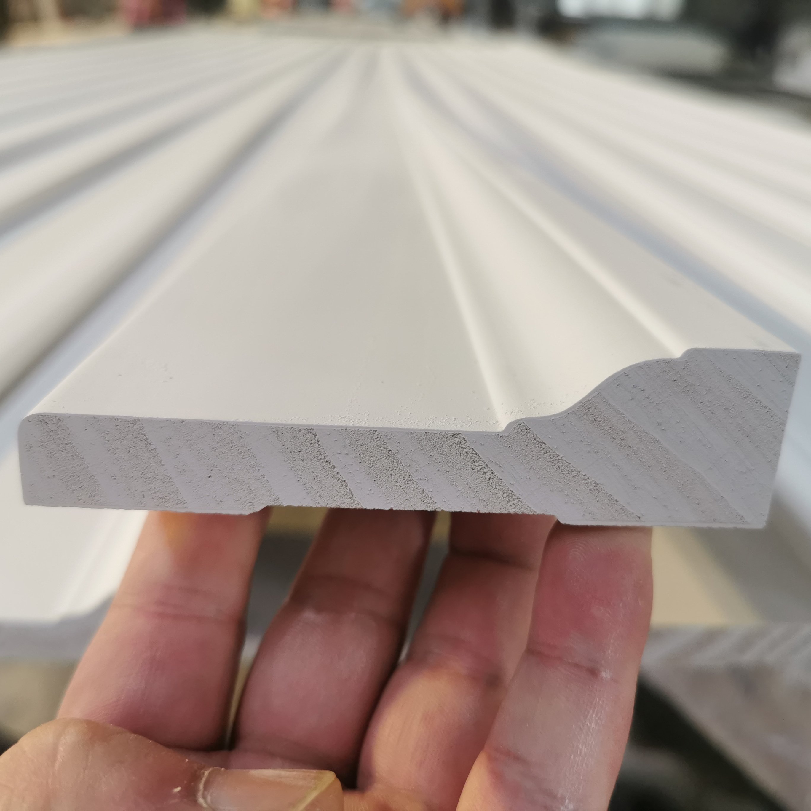 White Primed Finger Joint Pine Door Casing Decorative Moulding