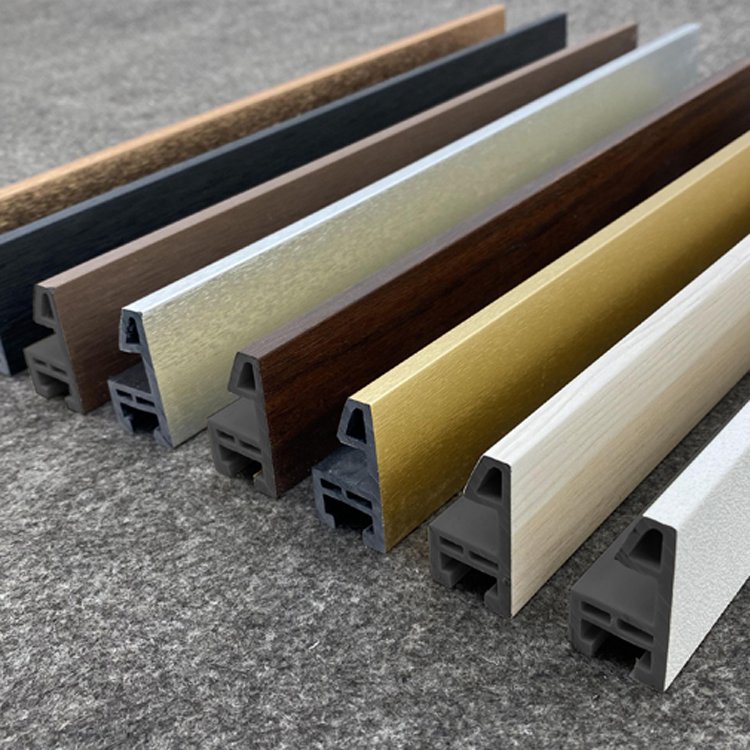 Hot Sale Decorative Natural Rustic Color Floating PVC Picture Frame Moulding for Printing Canvas