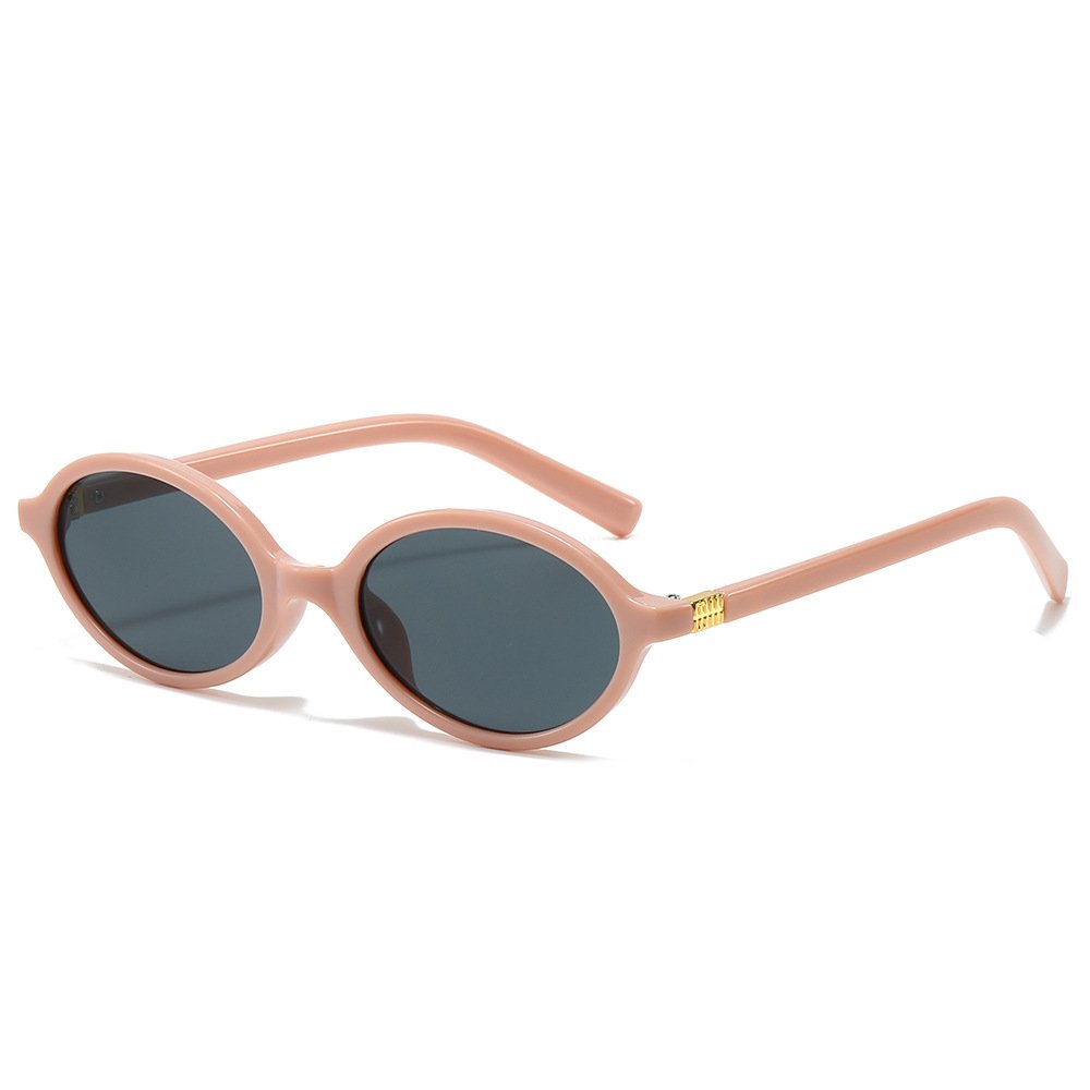 Unique Sunglasses Women 2024 Frame Men Small Frame Retro Oval Sunglasses Men Designer Women Custom Logo