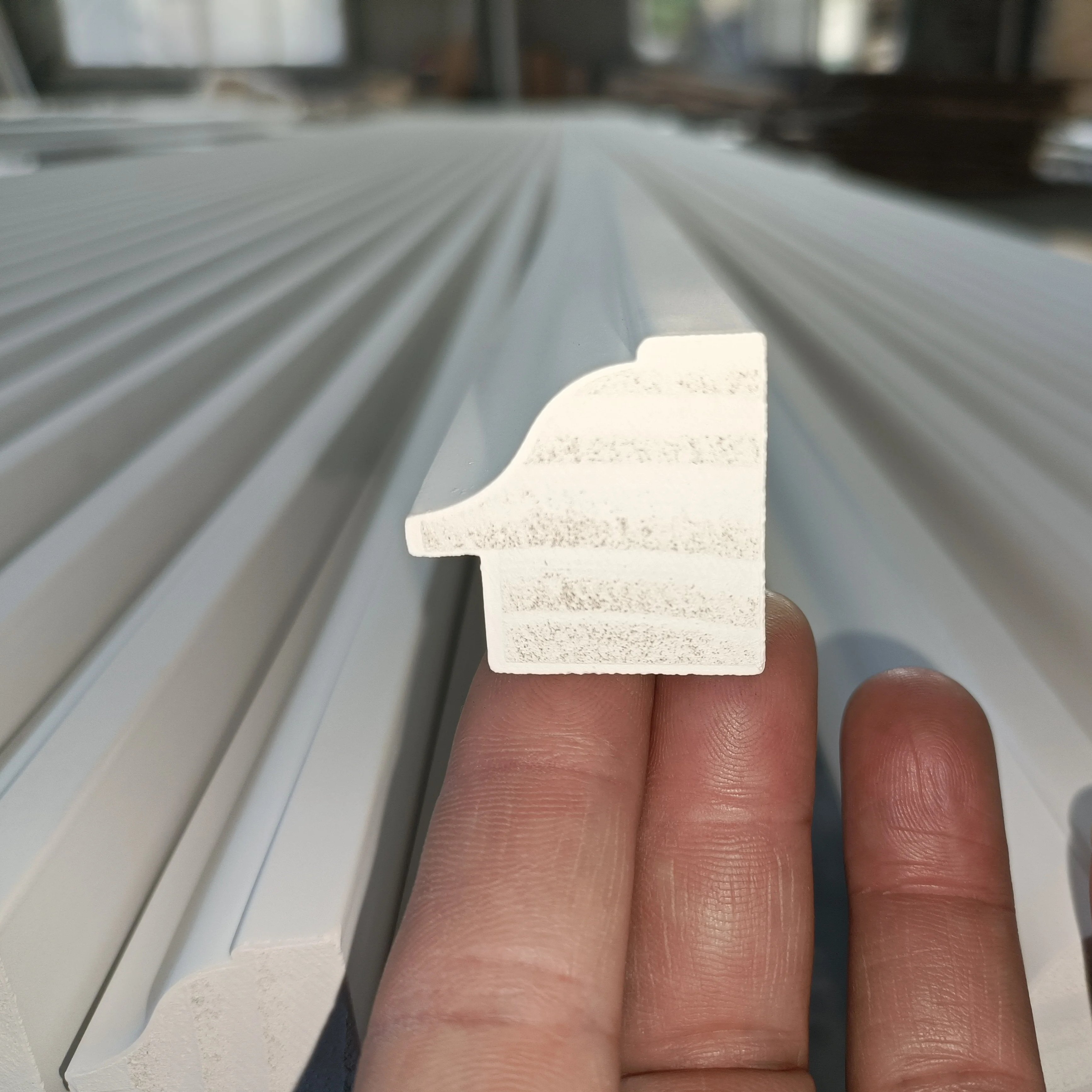White Primed Finger Jointed Pine Back Band Moulding