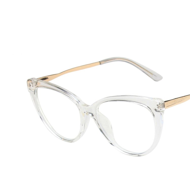 2024 Trendy Tr90 Anti Blue Light Blocking Eyeglasses Frame Ladies Luxury Designer Retro Optical Glasses Frame Women