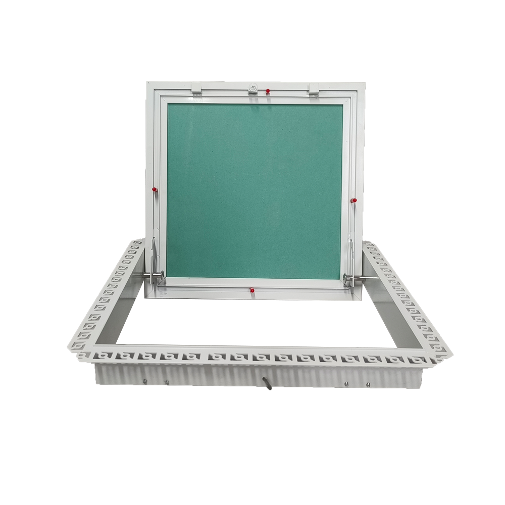 Bead frame plaster access panel adapts to 5/8" plaster ceiling