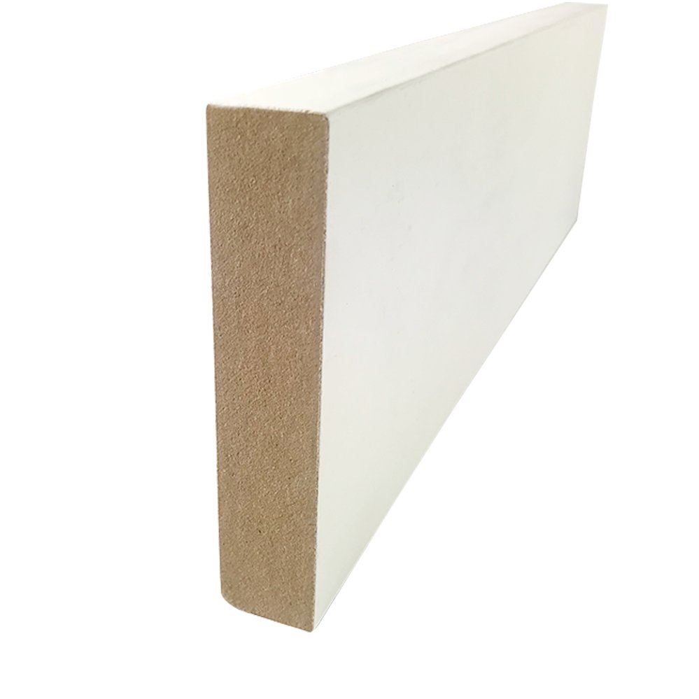 White Primed MDF Baseboard Trim board 1x2 1x4 1x6 1x8 1x10 1x12