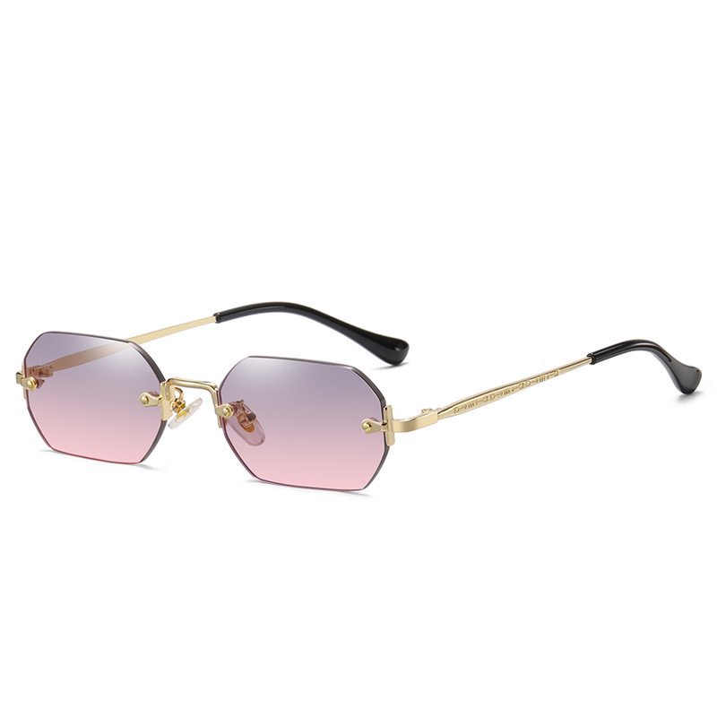 European American Fashion add logo metal small frame INS new arrivals sun glasses women men sunglasses 2024
