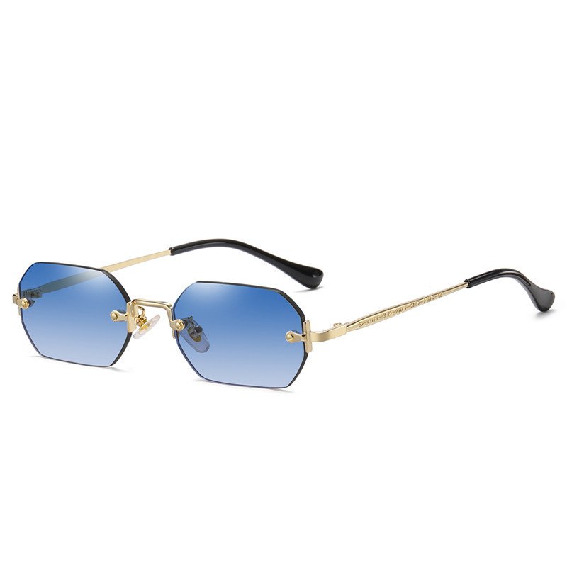 European American Fashion add logo metal small frame INS new arrivals sun glasses women men sunglasses 2024