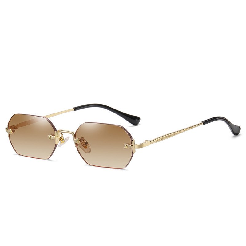 European American Fashion add logo metal small frame INS new arrivals sun glasses women men sunglasses 2024