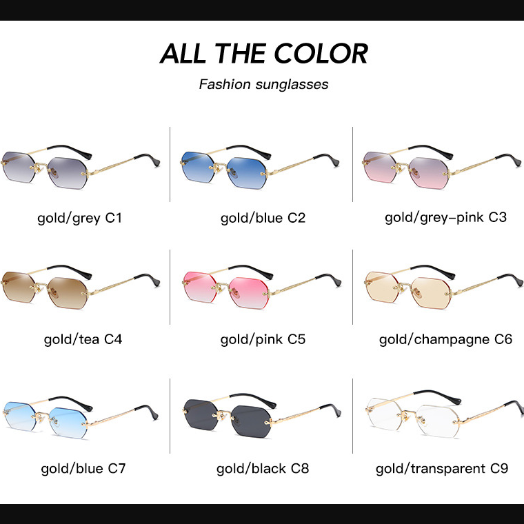 European American Fashion add logo metal small frame INS new arrivals sun glasses women men sunglasses 2024