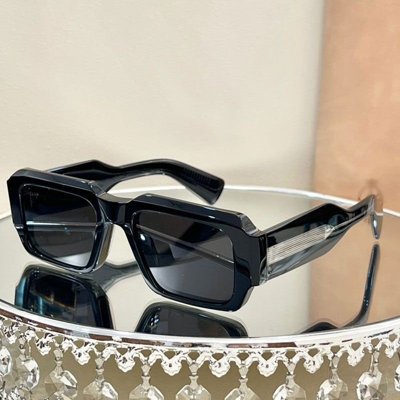 LBAshades 2406 Luxury Polarized Vintage High Quality Square Thick Frames Handmade Custom Acetate Sunglasses Women Men