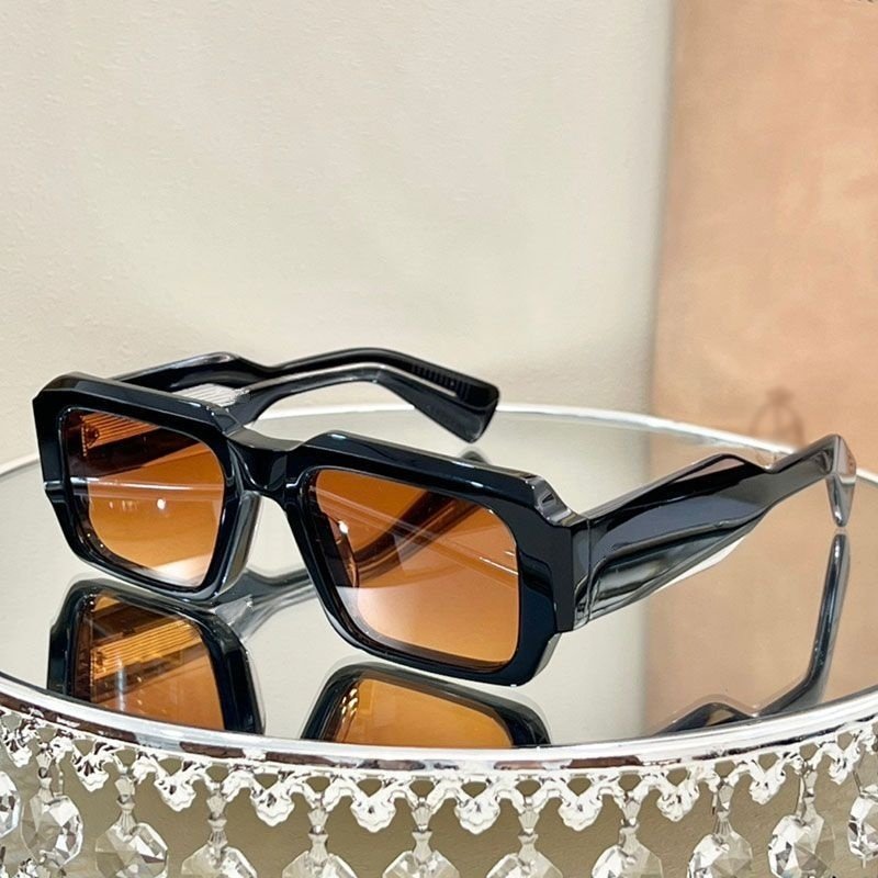 LBAshades 2406 Luxury Polarized Vintage High Quality Square Thick Frames Handmade Custom Acetate Sunglasses Women Men