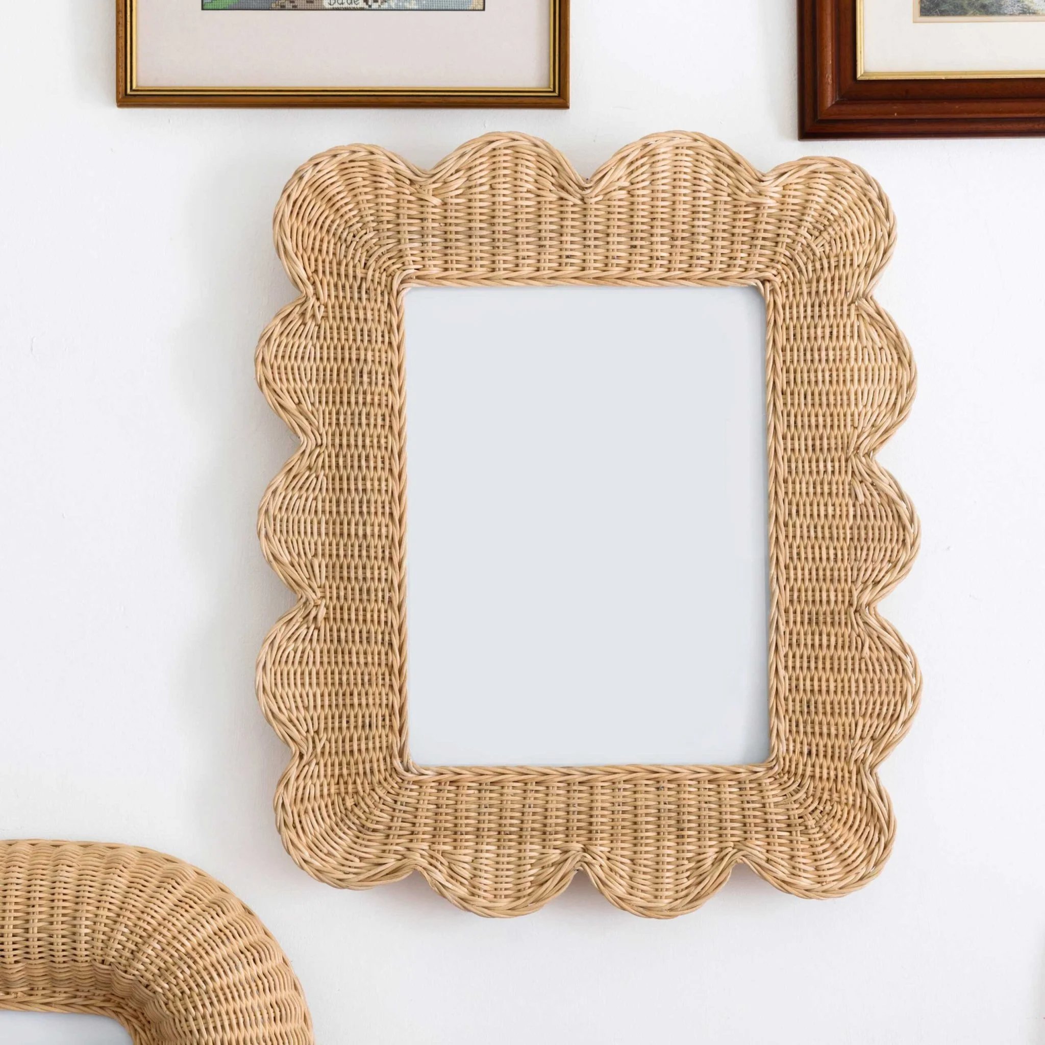 Rattan Petal Edge Picture Frame Delightful Rattan Picture Stand Home Decor Wall Display