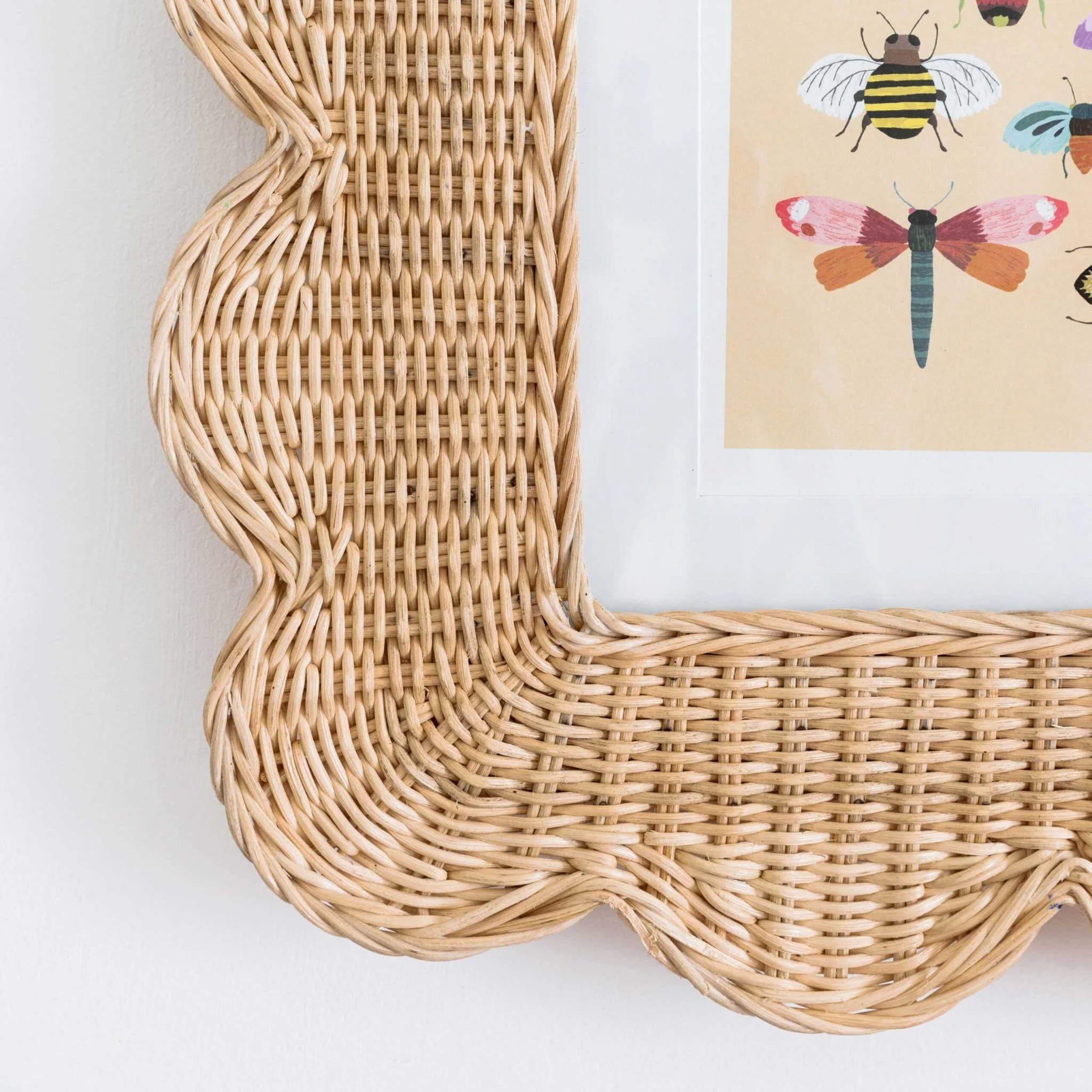 Rattan Petal Edge Picture Frame Delightful Rattan Picture Stand Home Decor Wall Display