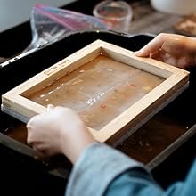 Paper Printing Screen Frame Making Mould Wooden Paper Craft Set DIY Handcrafted Child Paper Making Frame Screen Kit