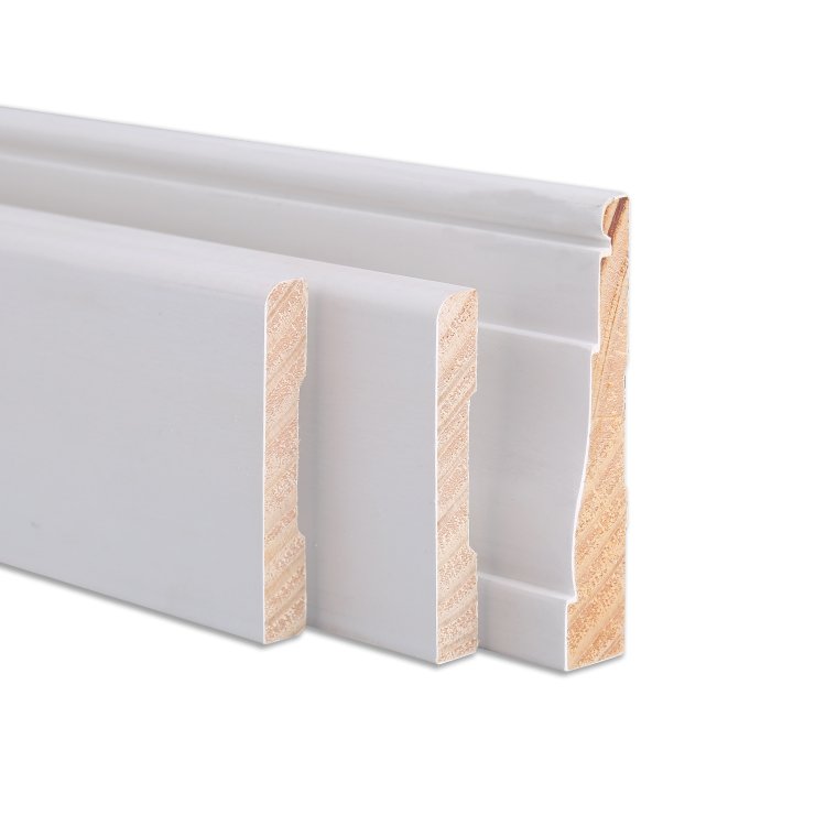 Customization From Designs Base Pine Wood Door Frame White Primed Moulding Prime Mould