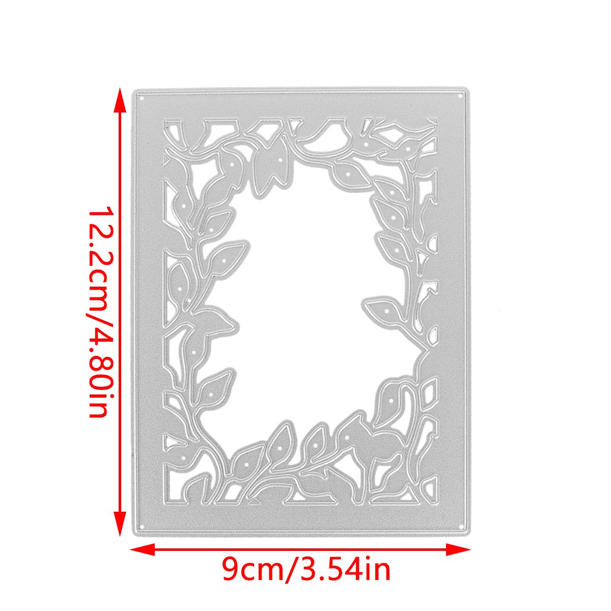 AAGU New Metal Cutting Dies Mould Scrapbooking Craft Cutting Die Background Card Leaf Frame Rectangle Craft Paper Cutters