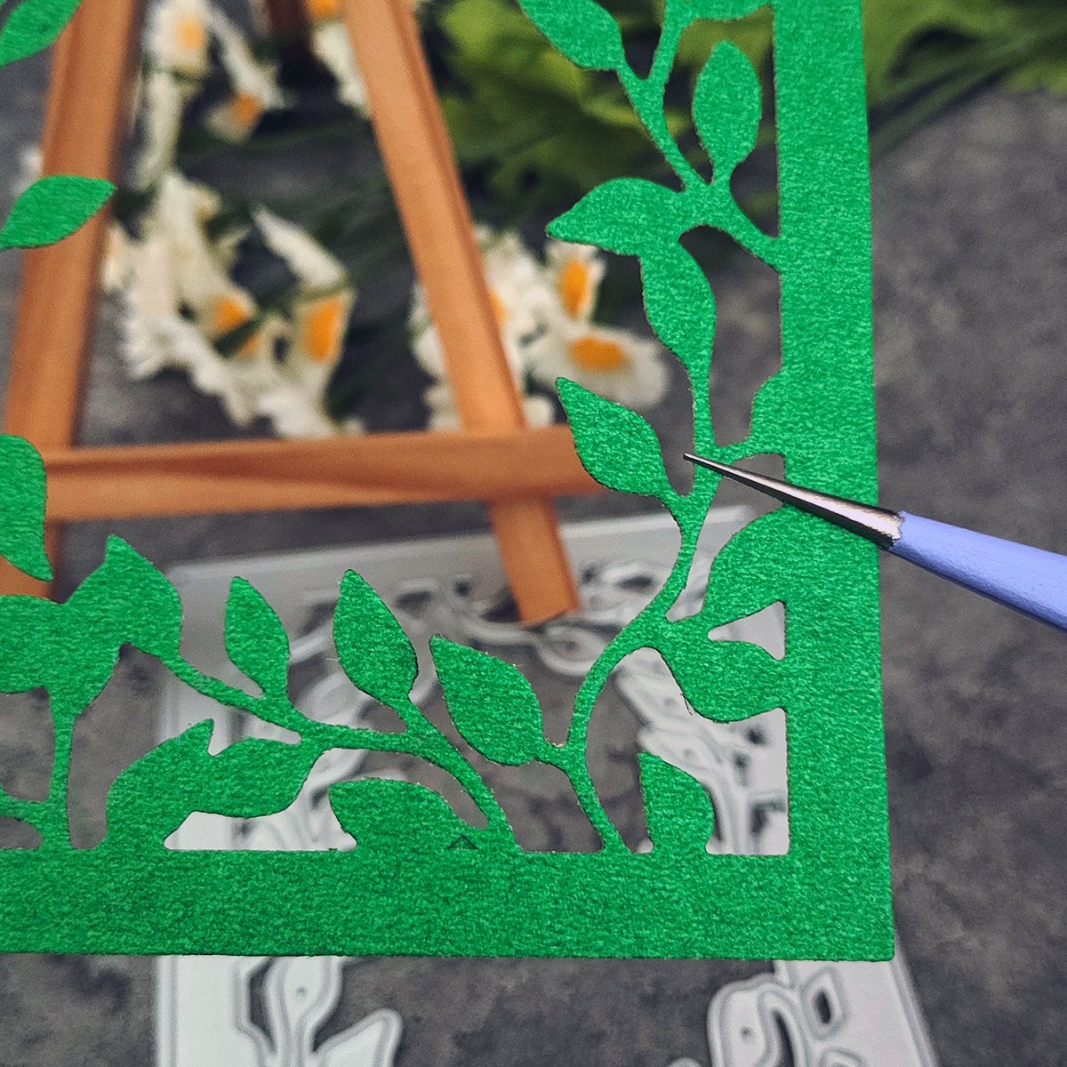 AAGU New Metal Cutting Dies Mould Scrapbooking Craft Cutting Die Background Card Leaf Frame Rectangle Craft Paper Cutters