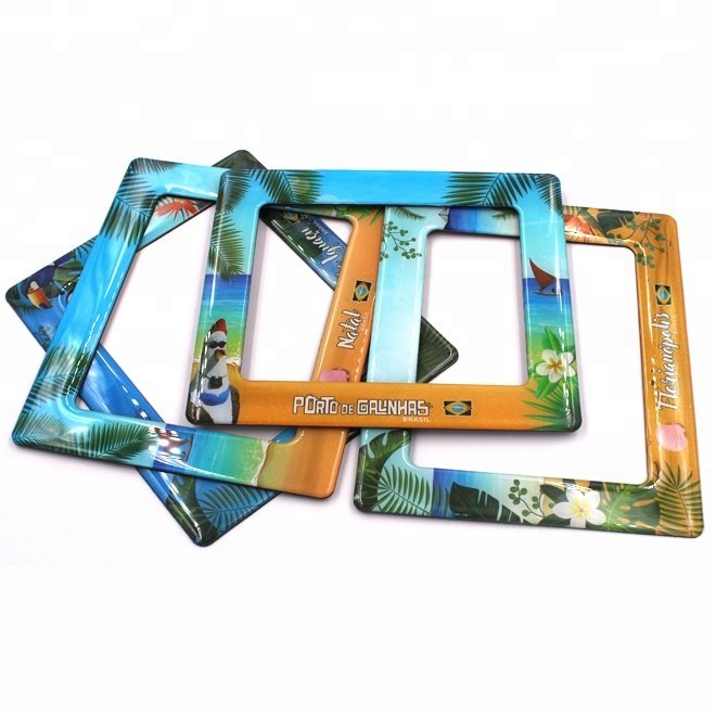 China Supplier Fridge Magnet Clear Epoxy Resin PVC Large Magnetic Picture Photo Frame