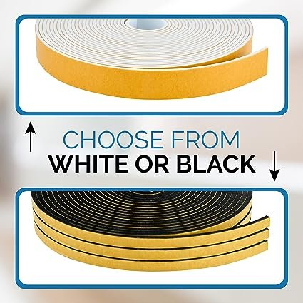 Custom Rubber tape High Density Foam Weather Stripping Door Seal Strip Insulation Tape Roll for Insulating Door Frame, Window
