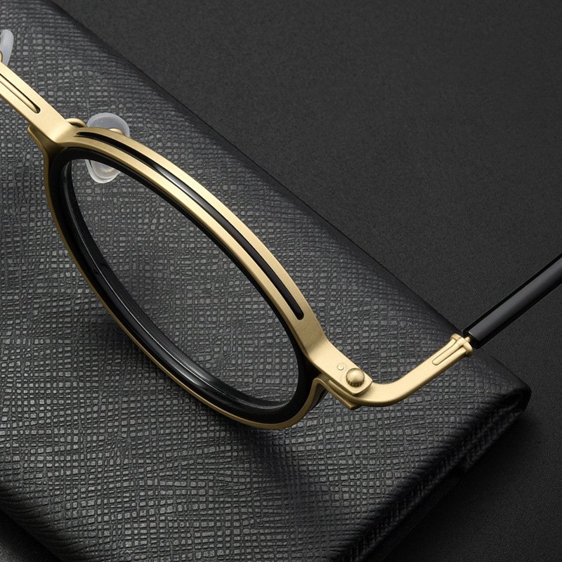 New Fashion Metal Eyeglass Optical Blue Light Blocking Computer Glasses Titanium Eyeglasses Frames Luxury Optical Glasses