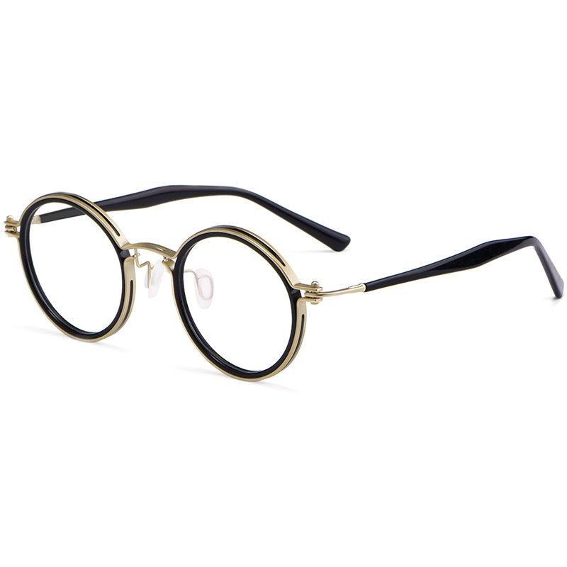 New Fashion Metal Eyeglass Optical Blue Light Blocking Computer Glasses Titanium Eyeglasses Frames Luxury Optical Glasses
