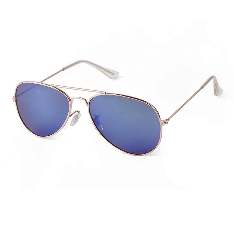 Ladies vintage Double girder metal Sun glasses Pilot fashionable Sunglasses men Aviation driving glasses Anti uv