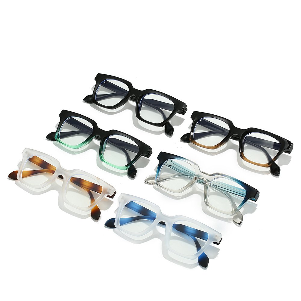 2024 New anti-blue light eyeglasses frame fashion flat glasses trend glasses wholesale high quality glasses