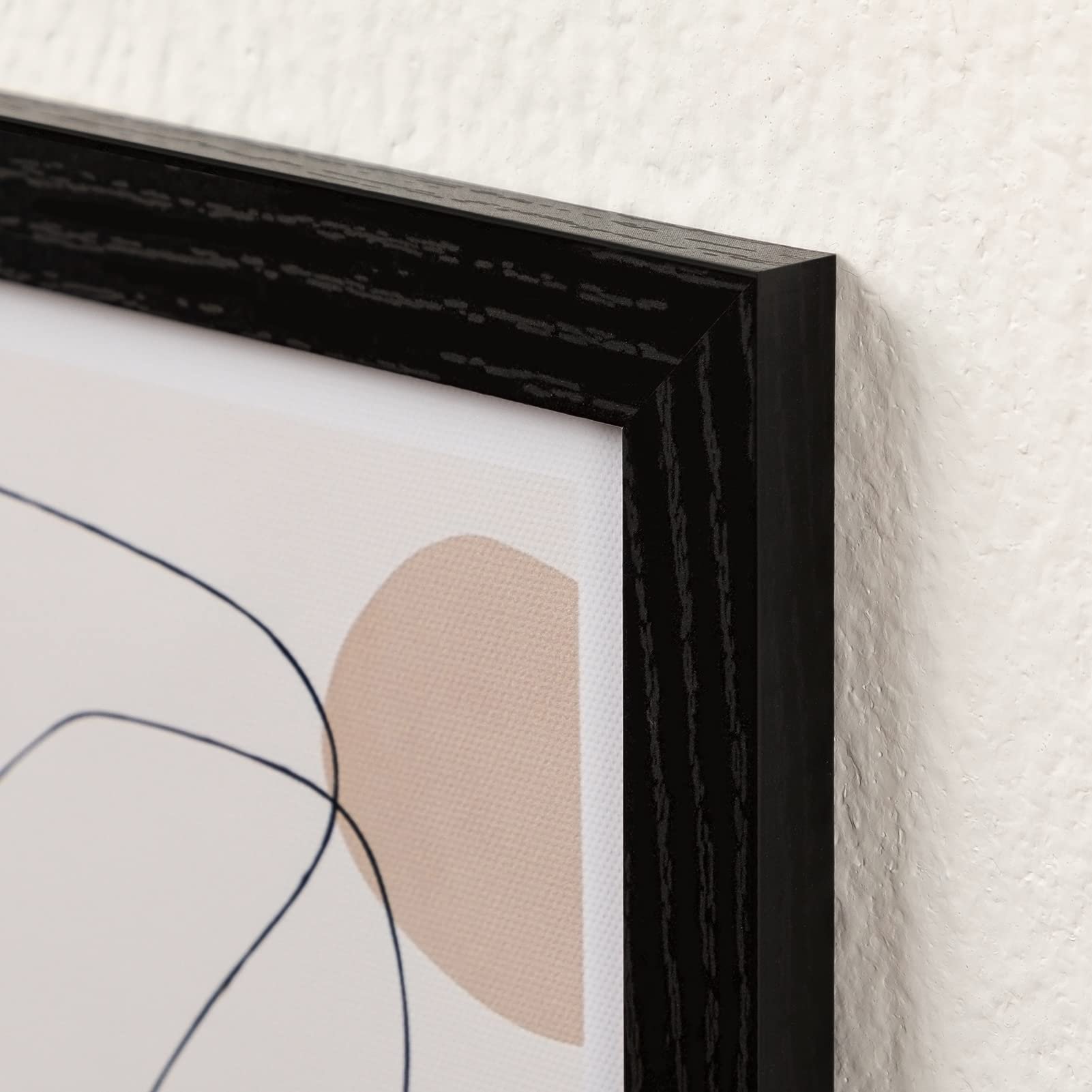 Custom American Solid Wood Photo Frame Moulding Retro Light Luxury Solid Wood Bed Frame King Size Floating Molding Decorative