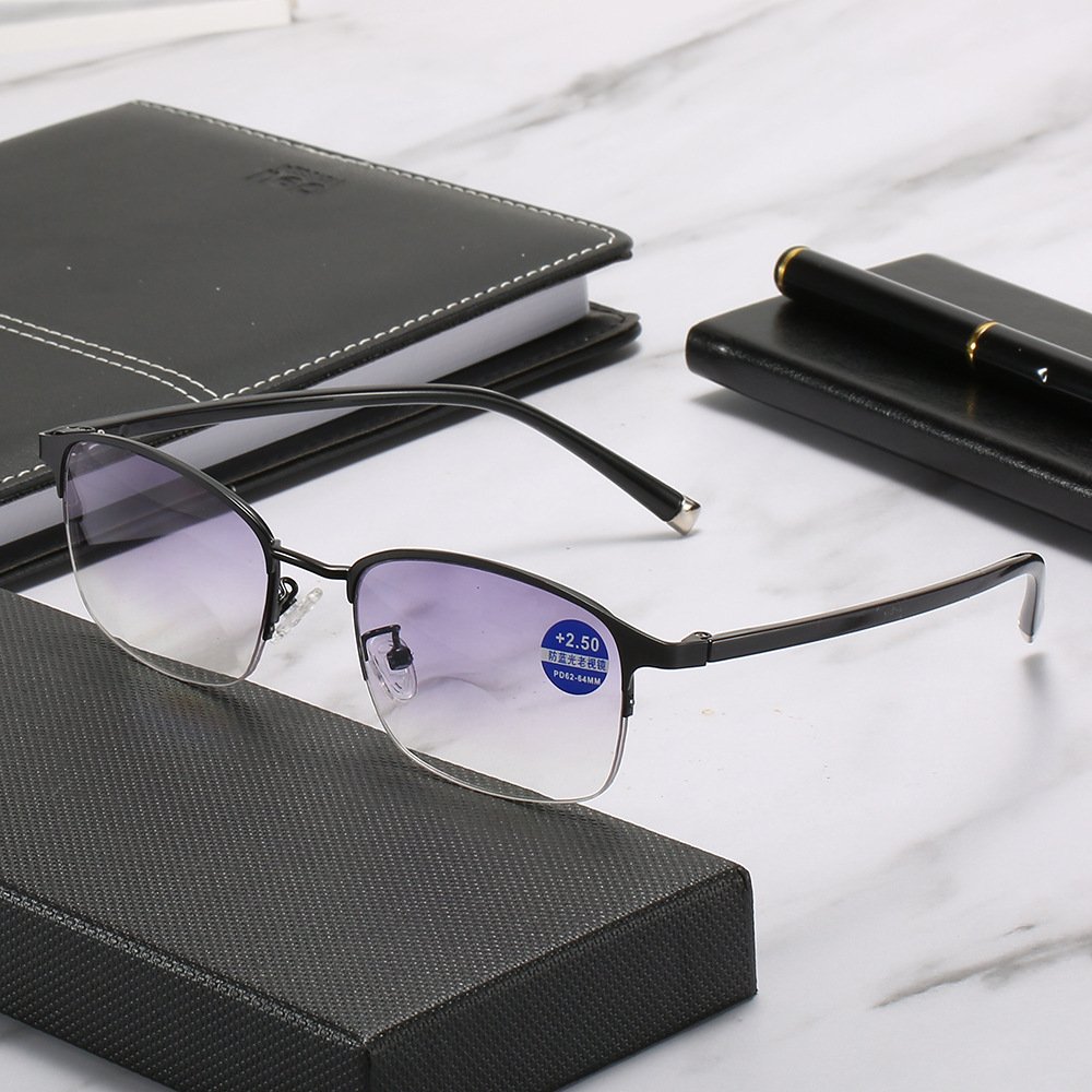 Made In China Unisex Men's Designer Progressive Presbyopia Glasses With Multifocal Photochromic Lenses