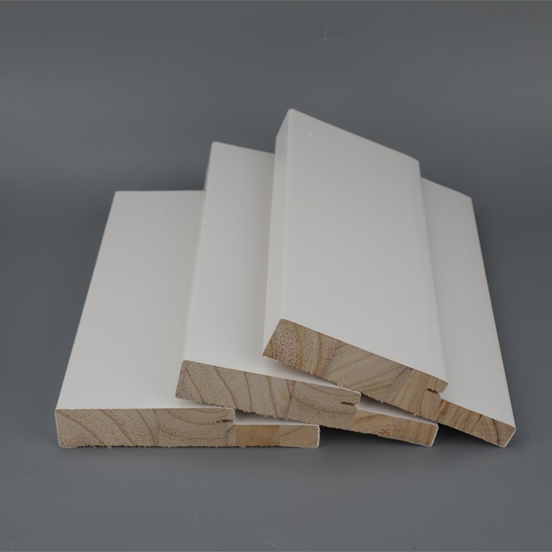 Wood Coated Veneer Customized Home Deco Contemporary Wood Frame Exterior Door Jamb
