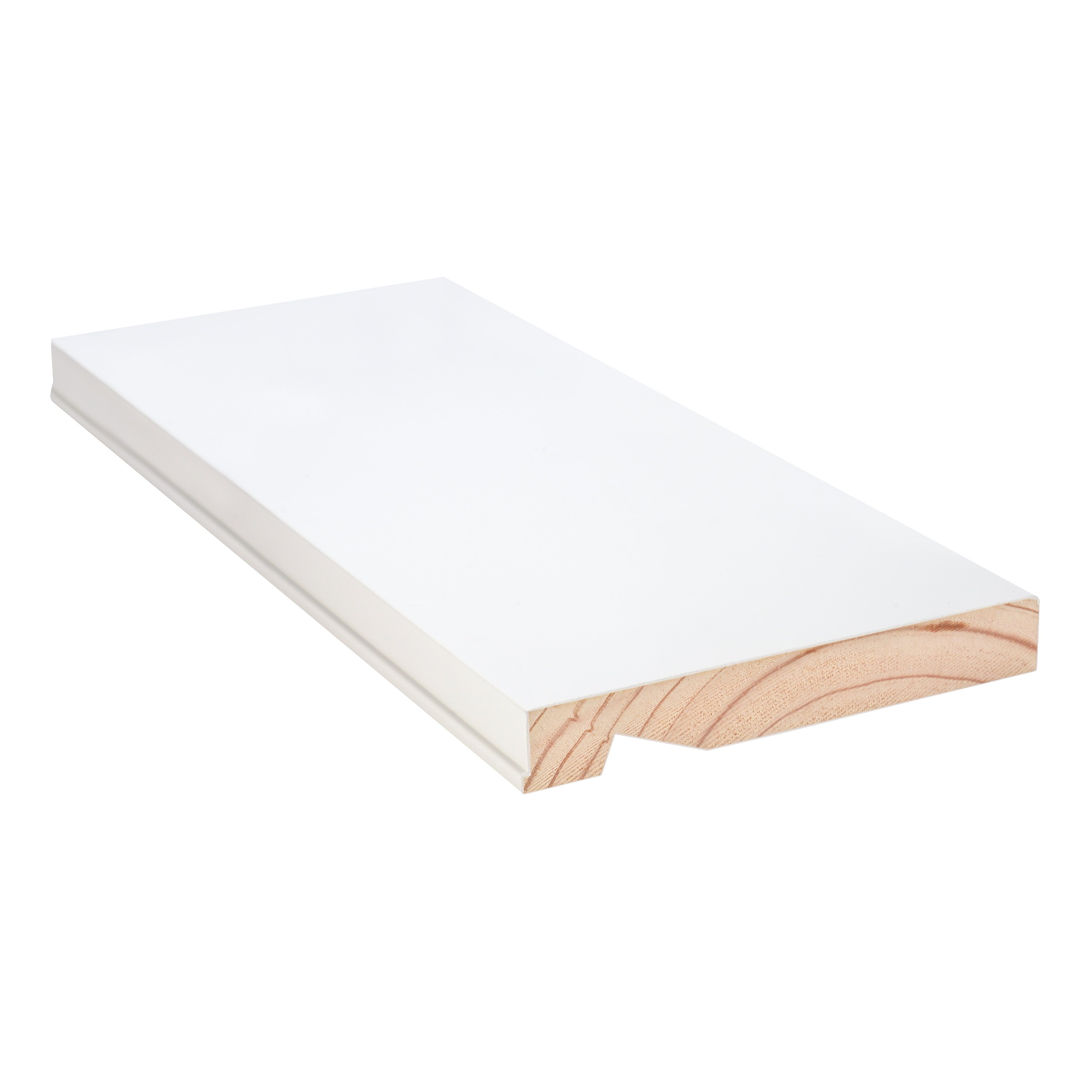 Modern White Primed Wood Trim Moulding Home Decorative Window Sill for Apartment Door & Window Frames
