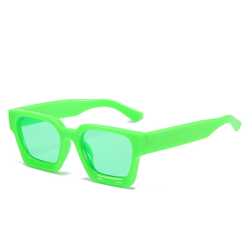 sunglasses 2024 men trendy high quality luxury colorful square thick frame sunglasses for women thickness shades gafas de sol