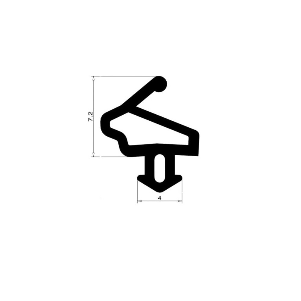 XIONG QI Frame Sealing Window Seals Soundproof Door Bottom glazing Sealing Strip For Aluminium Door Or Window