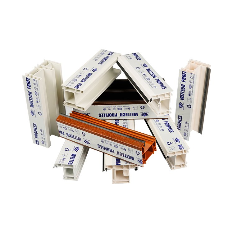 Customized 60mm series Environmental Frame and Sash plastic profile extrusion PVC and UPVC windows and door profile