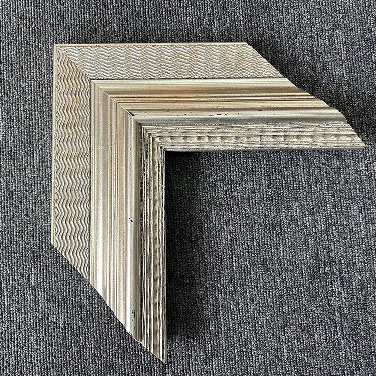 Factory Wholesale Ornate Photo Frame Natural Wood Rustic Wood Frame for Wall Mounting Picture & Real Glass, Color: Bronze gold