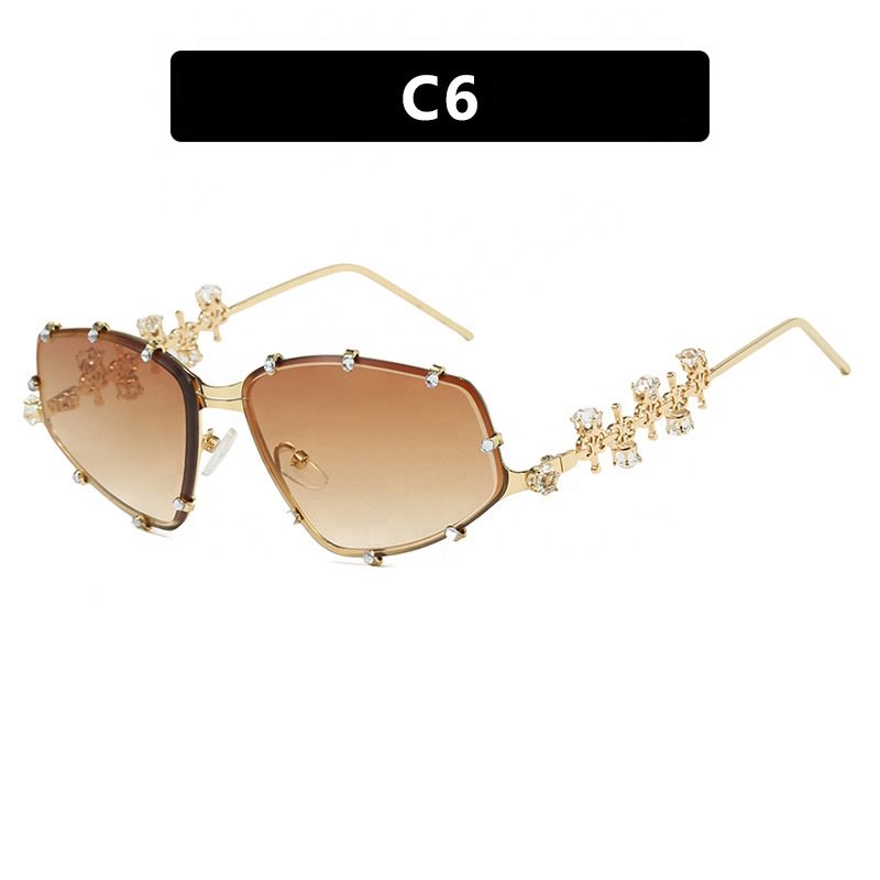 2523 High Quality Luxury Brand Women Rhinestone Cat Eye Sunglasses Eyeglasses Frames 2025