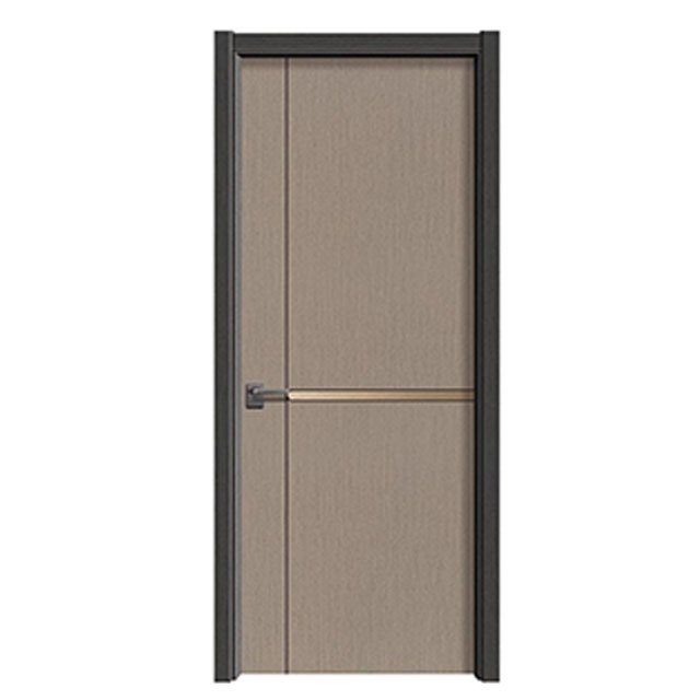 BBVD0010 Modern Bedroom Interior Composite WPC Door PVC Film Surface Finished Wpc Door With Frame
