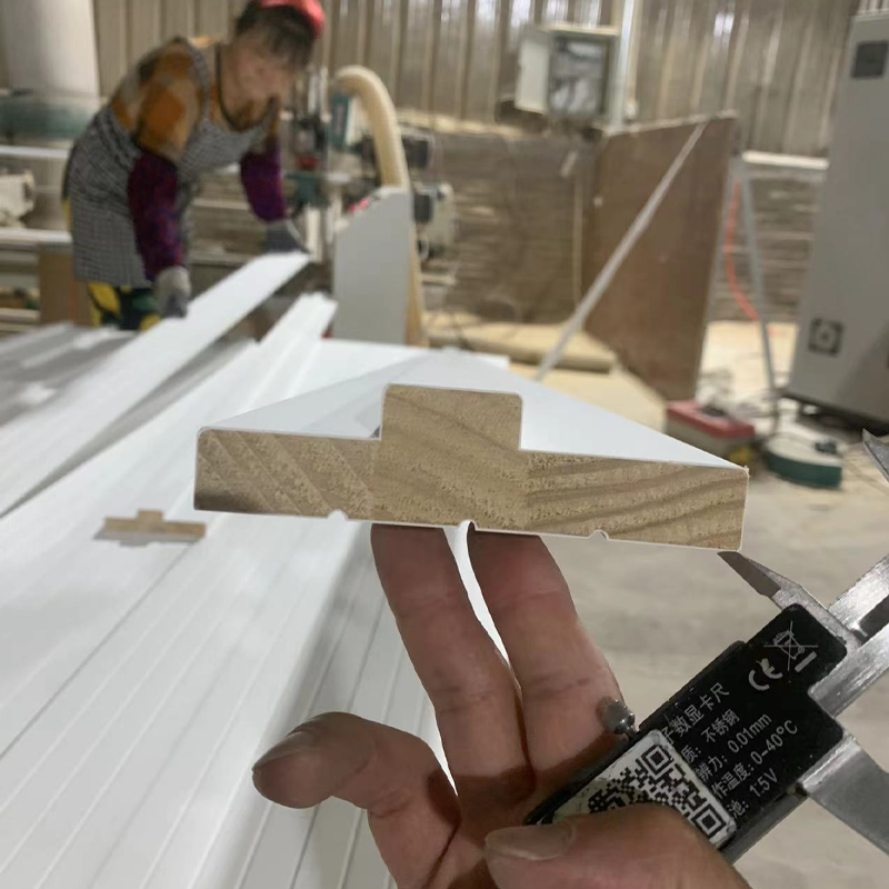 High Quality Wood Door Frame for Interior Decoration in White Primed Trim Surround the Door Wooden Moulding for Door Jamb